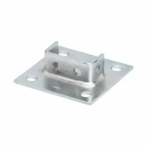 COOPER B-LINE B281ASQGRN Square Post Base, Centered, 1.62 x 6 x 6 Inch Size, Steel | CH7MQX