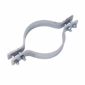 COOPER B-LINE B3134-6 PLN Socket Clamp, Double Bolt, 0.5 x 16.438 x 2 Inch Size, Steel, Plain | CH7XAJ