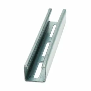 COOPER B-LINE B32S-120GLV Strut Channel, 1.37 x 120 x 1.62 Inch Size, Steel, Pre Galvanized | CH7NEH