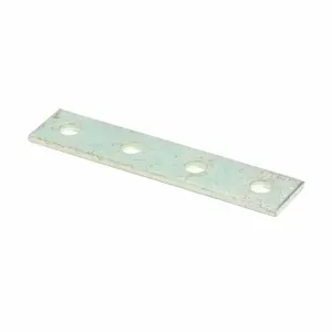 COOPER B-LINE B341ZN Splice Plate, Four Holes, 1.62 x 7.25 x 1.62 Inch Size, Steel, Electro Plated Zinc | CH7XEW