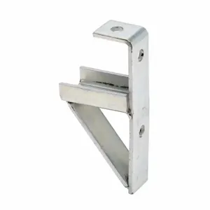 COOPER B-LINE B370ZN Bracket, 3.75 x 1.62 x 8 Inch Size, Steel, Electro Plated Zinc | CH7NHG