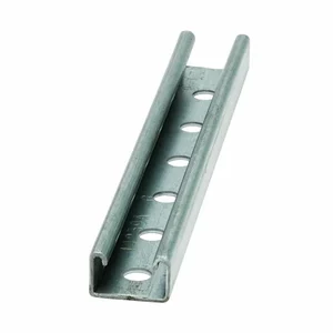 COOPER B-LINE B42H17/8-120GLV Strut Channel, 1 x 120 x 1.62 Inch Size, Steel, Pre Galvanized | CH7NQY