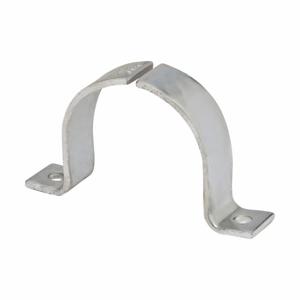 COOPER B-LINE B437-11/2ZN Two Piece Pipe Strap, 1.5 x 6.55 x 1.62 Inch Size, Electro Plated Zinc | CH7XGF