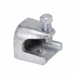 COOPER B-LINE B444-1/2ZN Beam Clamp, Malleable Iron, 1/2-13 Inch Thread Size, Electro Plated Zinc | CH7NTW