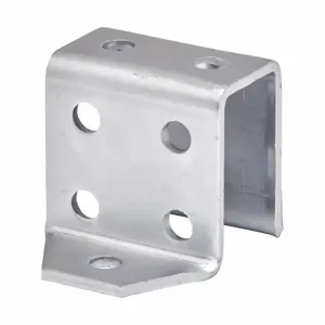 COOPER B-LINE B519ZN U Support, Eight Holes, 3.5 x 5.40 x 1.62 Inch Size, Steel, Electro Plated Zinc | CH7EGX