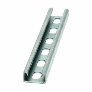 COOPER B-LINE B52SH-120GLV Strut Channel, 0.81 x 120 x 1.62 Inch Size, Steel, B52 channel, Pre Galvanized | CH7NXL