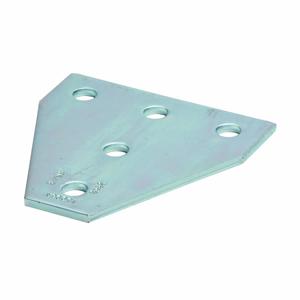 COOPER B-LINE B532AL Tee Gusset Plate, Five Holes, 5.37 x 5.37 x 1.62 Inch Size, Steel | CH7XHP