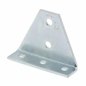 COOPER B-LINE B533SS4 Gussetted Shelf Angle, Five Hole, 5.37 x 4.12 x 1.62 Inch Size, 304SS | CH7EHG