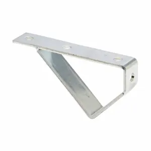 COOPER B-LINE B560ZN Stair Support, 45 Deg., 1.87 x 8.87 x 1.62 Inch Size, Steel, Electro Plated Zinc | CH7EHM