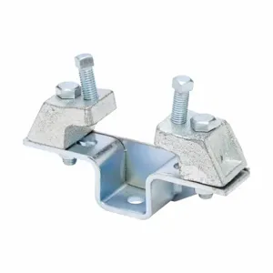 COOPER B-LINE B602CZN Beam Clamp, With Gusset Assembly, 7-5/8 Inch Flange Width, Electro Plated Zinc | CH7PCU