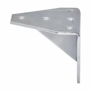 COOPER B-LINE B663ZN Gussetted Shelf Angle, Four Hole, 4.18 x 5.37 x 1.62 Inch Size, Steel | CH7EKW