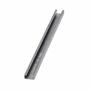 COOPER B-LINE B72-120GLV B72 Mini Strut Channel, 0.40 x 120 x 0.81 Inch Size, Steel, Pre Galvanized | CH7PER