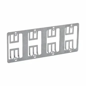 COOPER B-LINE BB10-4 Mounting Bracket, Mounts 4 Single Plates, Steel, 1-1/4 Inch Thickness | CH6VMF