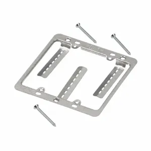 COOPER B-LINE BB20L Double Gang Bracket, Grey, Pre Galvanized, 1-1/4 Inch Drywall Thicknes | CH7ERD