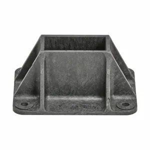 COOPER B-LINE BFV281SQ Post Base, 5 x 6.62 x 3 Inch Size, Steel | CH7EZQ