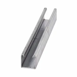 COOPER B-LINE B22-240HDG Strut Channel, 1.62 x 240 x 1.62 Inch Size, Steel, Hot Dipped Galvanized | CH7MBY