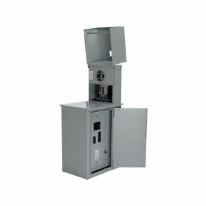 COOPER B-LINE CMP4111 MC1 Commercial Pedestal, 100A, Test Block, Galvanized Steel, 4 Jaws, Pad Mount | CH7QYF