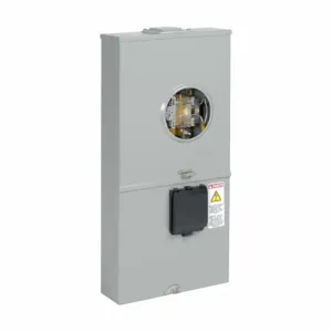 COOPER B-LINE ELCB20L27A5GR1N Meter Breaker, 200A, Test Block, Gray, Steel, Surface Mount, 4 Jaws, 1 Position | CH6UVF