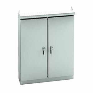 COOPER B-LINE ES-606012-4XS Ground Mounted Panel Enclosure, 60 x 12 x 60 Inch Size, 304SS | CH6UWB