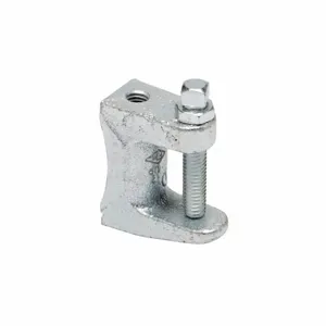 COOPER B-LINE FIG 68W-3/8-PLN Beam Clamp, 3/8-16 Inch Rod Size, 3/8-16 Screw Size, Plain | CH7GGH