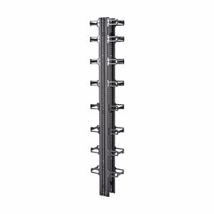 COOPER B-LINE SB86286S078SL Vertical Cable Manager, 72.625 x 7 x 6 Inch Size, Aluminium, Silver | CH7JAA