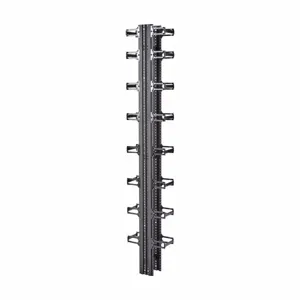 COOPER B-LINE SB86283D066SL Vertical Cable Manager, 66 x 60.375 x 3 Inch Size, Aluminium, Silver | CH7HXC