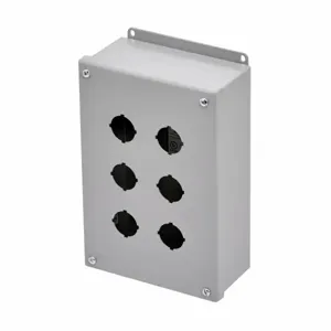 COOPER B-LINE PB6 Push Button Enclosures, 9.5 x 3 x 6.25 Inch Size, Carbon Steel | CH7QYV