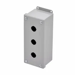 COOPER B-LINE PV3M Push Button Enclosures, 6.63 x 3.89 x 3.81 Inch Size, Carbon Steel | CH7RAQ