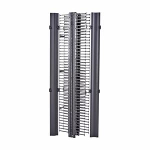 COOPER B-LINE SB860812D090SL Vertical Cable Manager, 84.875 x 21.625 x 12 Inch Size, Aluminium, Silver | CH7HMG