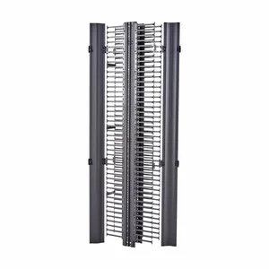 COOPER B-LINE SB86083S072FB Vertical Cable Manager, 67.375 x 10.8125 x 3.625 Inch Size, Aluminium, Black | CH7HPN