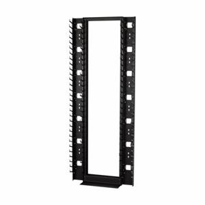 COOPER B-LINE SB8601012D096FB Vertical Cable Manager, 90.125 x 23.6 x 12 Inch Size, Aluminium, Black | CH7HJV