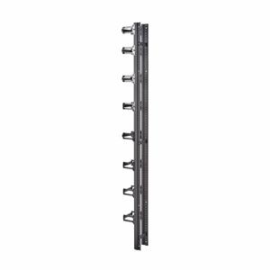COOPER B-LINE SB86283S066EW Vertical Cable Manager, 60.375 x 3 x 2.625 Inch Size, Aluminium, White | CH7HXY
