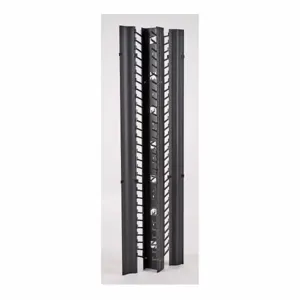 COOPER B-LINE SB86083D066FB Vertical Cable Manager, 60.375 x 21.625 x 3.625 Inch Size, Aluminium, Black | CH7HNN