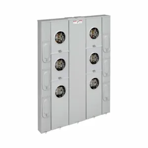 COOPER B-LINE VELMP20436CGRST5K9 Vertical Meter Pack, 200/640A, 3/8-16 Unc Stud, 6-350 Kcmil, Galvanized Steel | CH7JNL