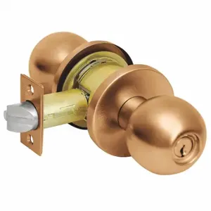 CORBIN CK4310 GRD 613E Knob Lockset, 1, Global Grd, Satin Bronze, Not Keyed | CR2MRA 423P17