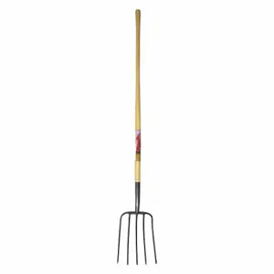 CORONA TOOLS FK 72005 Manure Fork, 5 Tine, 54 Inch Ash Wood Handle | CR2MVA 212W52