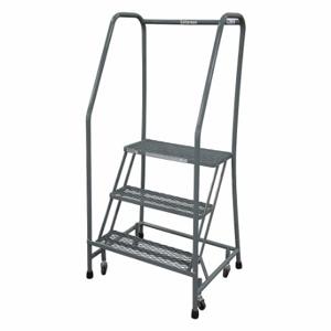 COTTERMAN 1003R1820A1E10B3SSP3 Rolling Ladder, 30 Inch Platform Height, 10 Inch Platform Depth, 16 Inch Platform Width | CR2NUZ 45CH71