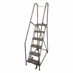 COTTERMAN 1006R2630A3E10B4D3C1P6 Rolling Ladder, 60 Inch Platform Height, 10 Inch Platform Dp, 24 Inch Platform Width | CR2PFZ 21UR93