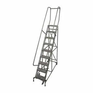 COTTERMAN 1009R1824A6E10B4AC1P6 Rolling Ladder, 90 Inch Platform Height, 10 Inch Platform Dp, 16 Inch Platform Width | CR2PVA 21UU25