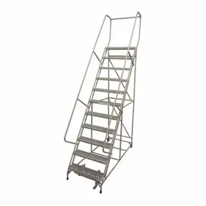 COTTERMAN 1011R2632A3E10B4AC1P6 Rolling Ladder, 110 Inch Platform Height, 10 Inch Platform Dp, 24 Inch Platform Width | CR2NFU 21UU97