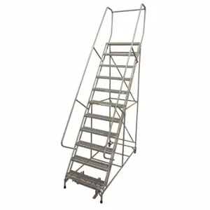 COTTERMAN 1011R2632A3E10B4C1P6 Rolling Ladder, 110 Inch Platform Height, 8 Inch Platform Depth, 24 Inch Platform Width | CR2NHQ 9ALM3