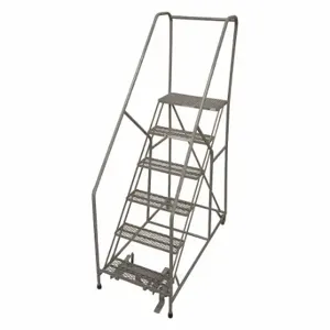 COTTERMAN 1206R1824A2E12B4C1P6 Rolling Ladder, 60 Inch Platform Height, 12 Inch Platform Depth, 16 Inch Platform Width | CR2PGR 45CH79