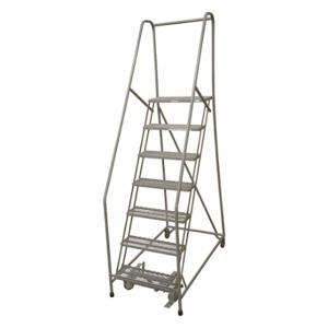 COTTERMAN 1507R2630A2E20B4W4C1P6 Rolling Ladder, 70 Inch Platform Height, 20 Inch Platform Depth, 24 Inch Platform Width | CR2QDH 45CJ55