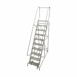 COTTERMAN 1510R2632A1E10B4W5C1P6 Rolling Ladder, 100 Inch Platform Height, 10 Inch Platform Dp, 24 Inch Platform Width | CR2NCL 21UX66