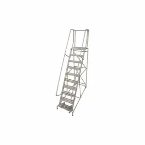 COTTERMAN 1510R2632A1E20B4W5C1P6 Rolling Ladder, 100 Inch Platform Height, 20 Inch Platform Dp, 24 Inch Platform Width | CR2NDN 21UX68