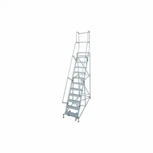 COTTERMAN 1512R2632A6E10B4AC1P3 Rolling Ladder, 120 Inch Platform Height, 10 Inch Platform Dp, 24 Inch Platform Width | CR2NJK 21UY39