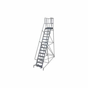 COTTERMAN 1514R2642A6E30B9AC1P3 Rolling Ladder, 140 Inch Platform Height, 30 Inch Platform Depth, 24 Inch Platform Width | CR2QDF 21UZ20