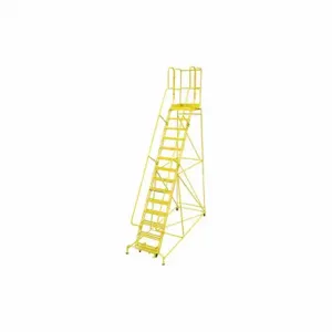 COTTERMAN 1514R2642A6E20B4W4C2P3 Rolling Ladder, 140 Inch Platform Height, 20 Inch Platform Depth, 24 Inch Platform Width | CR2QBP 21UZ15