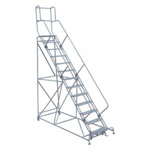 COTTERMAN 1713R2642A1E24B4W5C1P3 Rolling Ladder, 130 Inch Platform Height, 24 Inch Platform Depth, 24 Inch Platform Width | CR2NMX 45CJ05