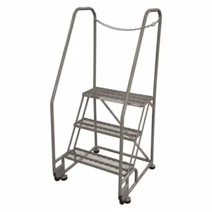 COTTERMAN 3TR18A1E10B8D3C1P6 Tilt and Roll Ladder, 3 Step, Expanded Metal Tread, 60 Inch Height | CE9DNG 21VA92